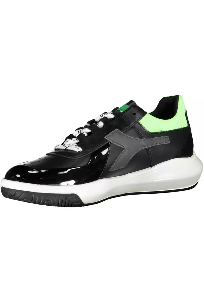 Black Fabric Men Sneaker
