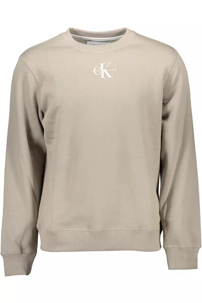 Gray Cotton Men Sweater