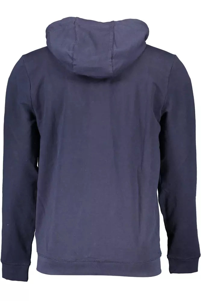 Blue Cotton Men Sweater