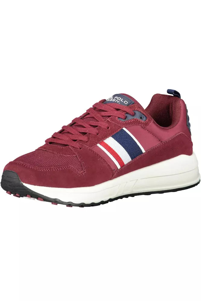 Red Leather Men Sneaker