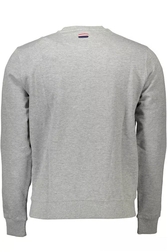 Gray Cotton Men Sweater