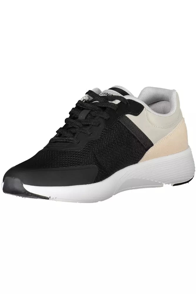 Black Polyethylene Men Sneaker