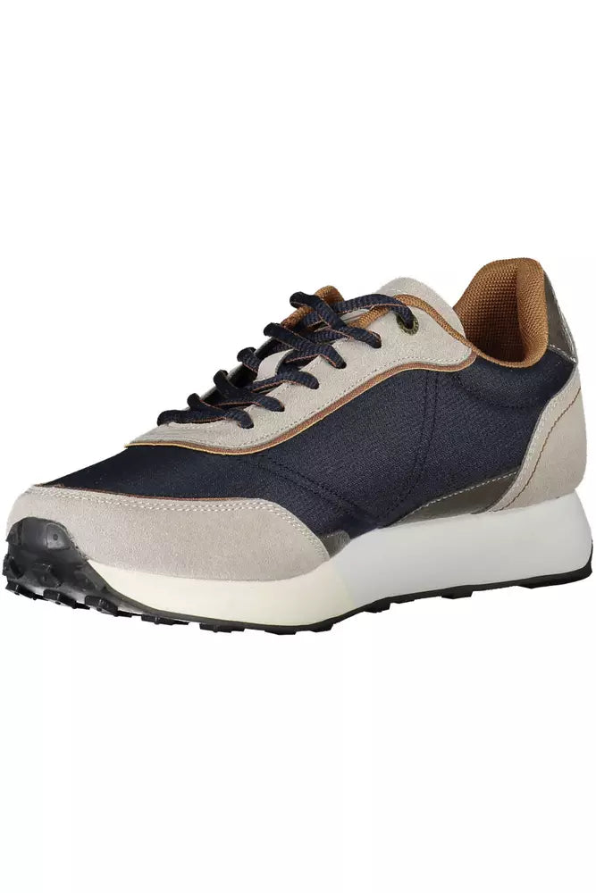 Blue ECO Leather Men Sneaker