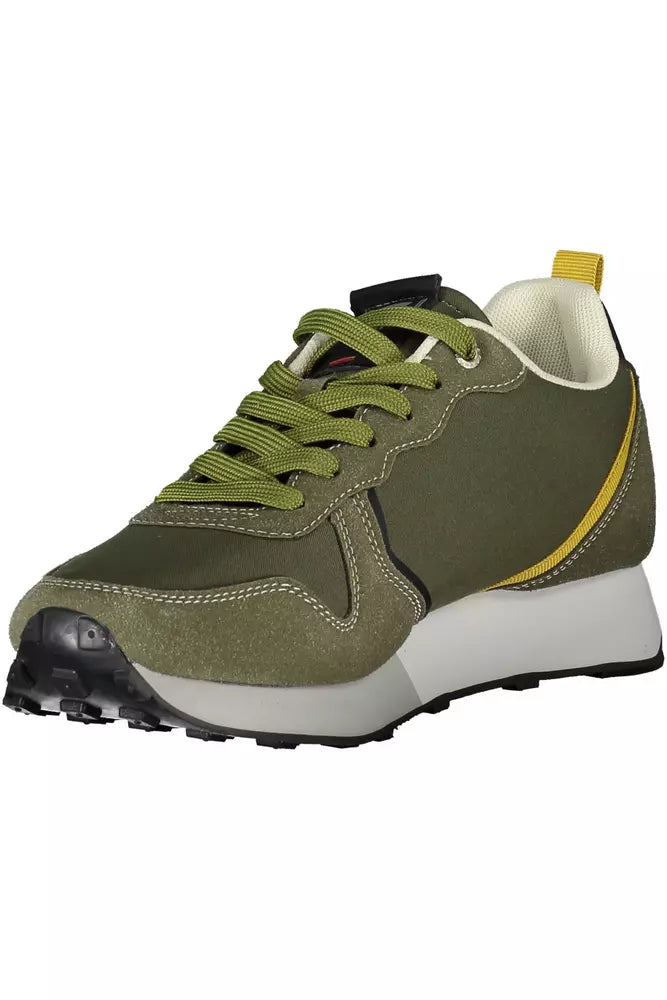 Green ECO Leather Men Sneaker