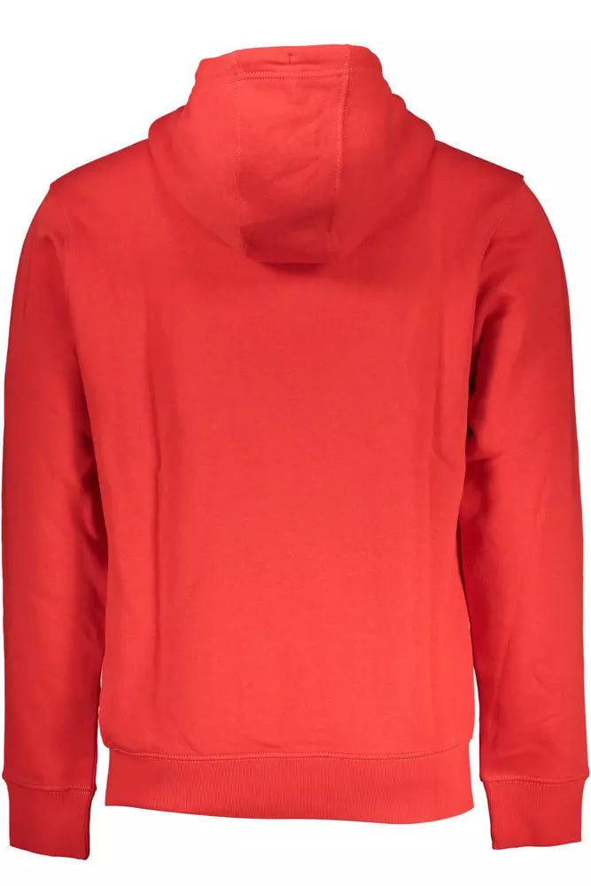 Red Cotton Men Sweater