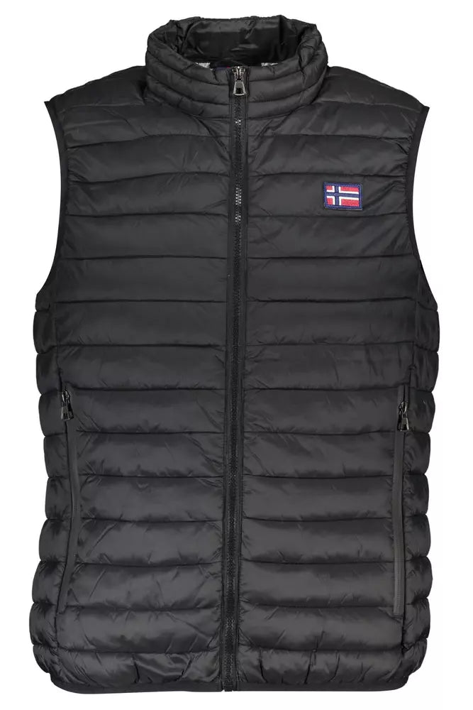 Black Polyamide Men Jacket