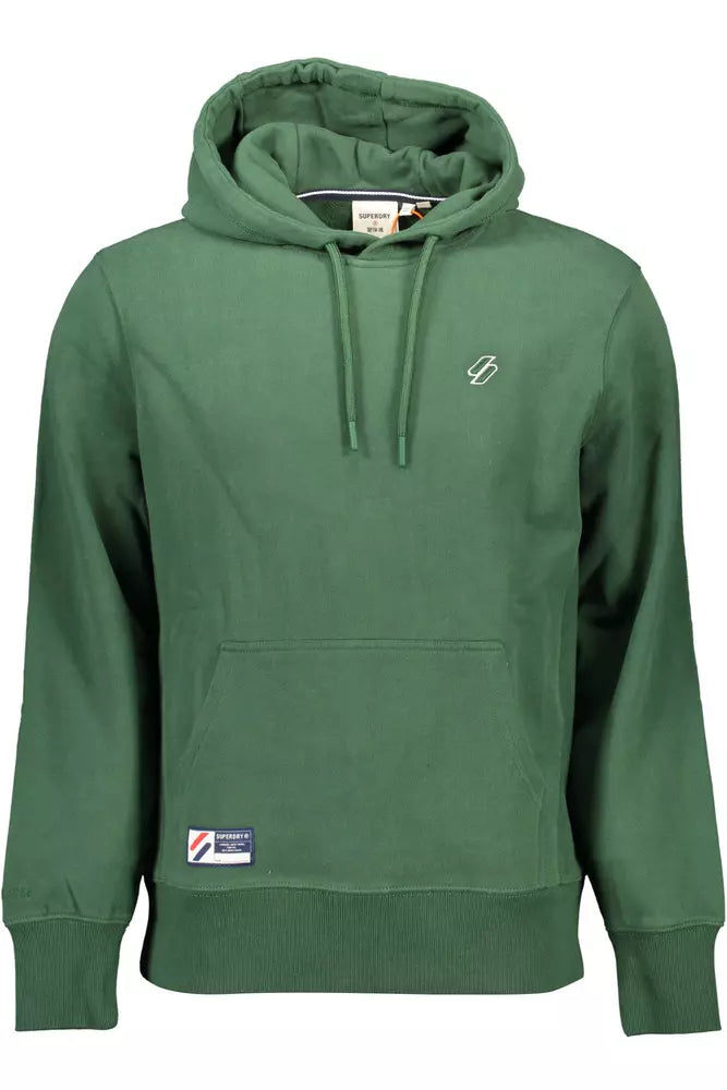 Green Cotton Men Sweater