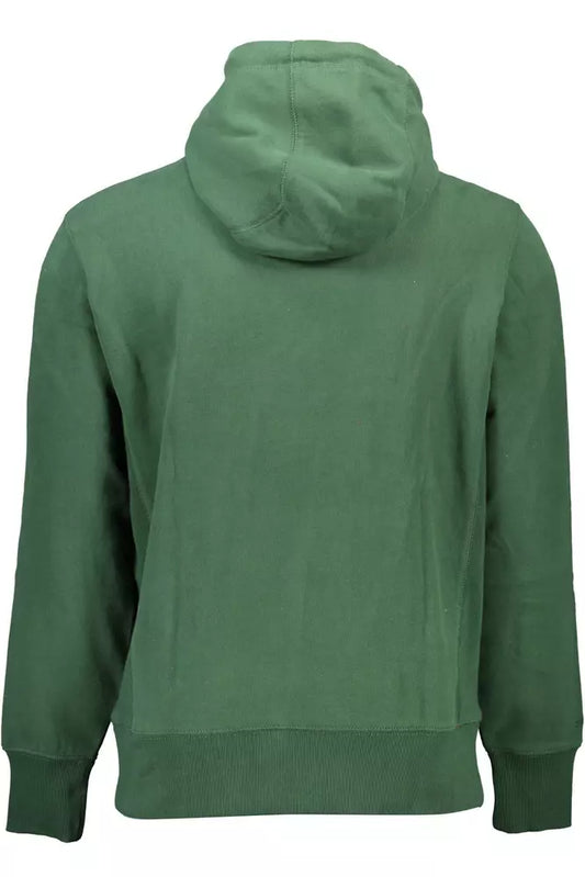 Green Cotton Men Sweater