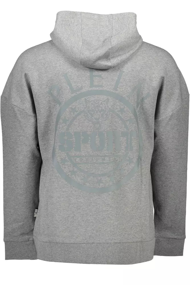 Gray Cotton Men Sweater
