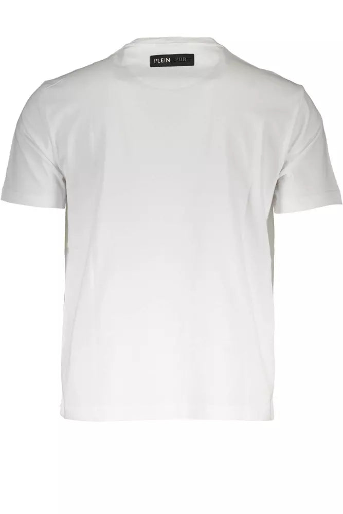 White Cotton Men T-Shirt