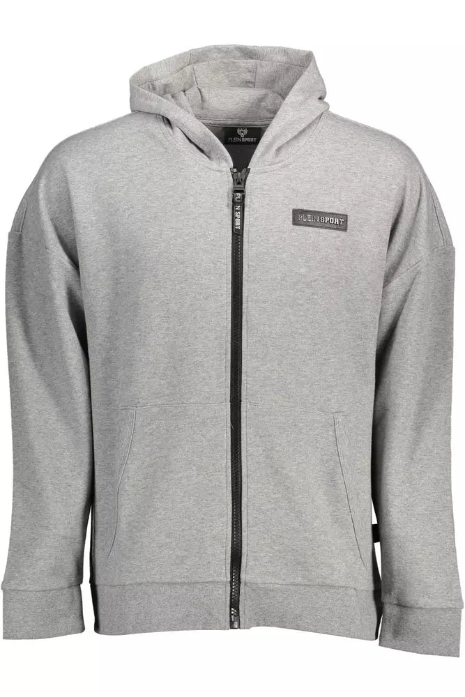 Gray Cotton Men Sweater