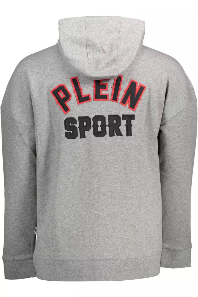 Gray Cotton Men Sweater