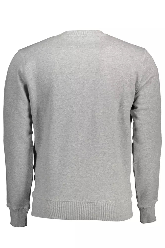 Gray Cotton Men Sweater