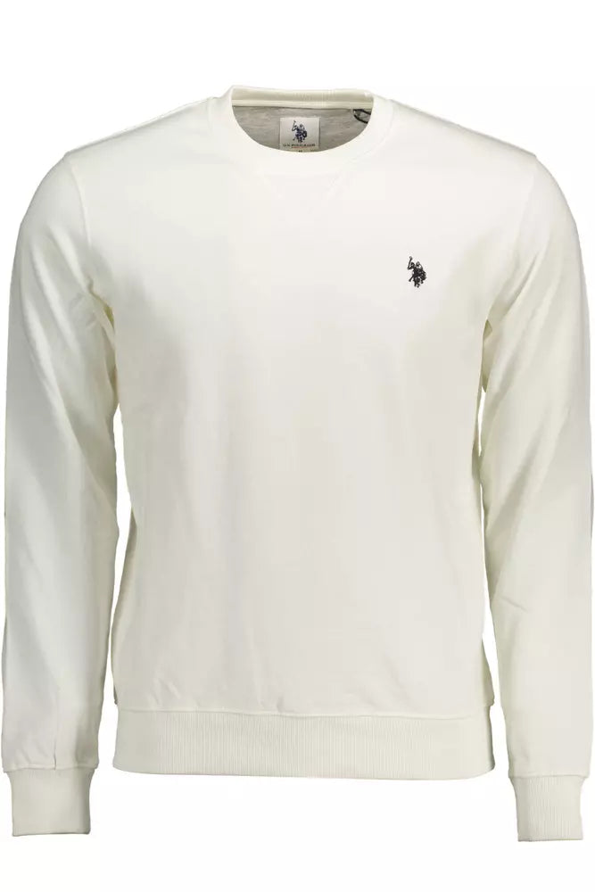 White Cotton Men Sweater