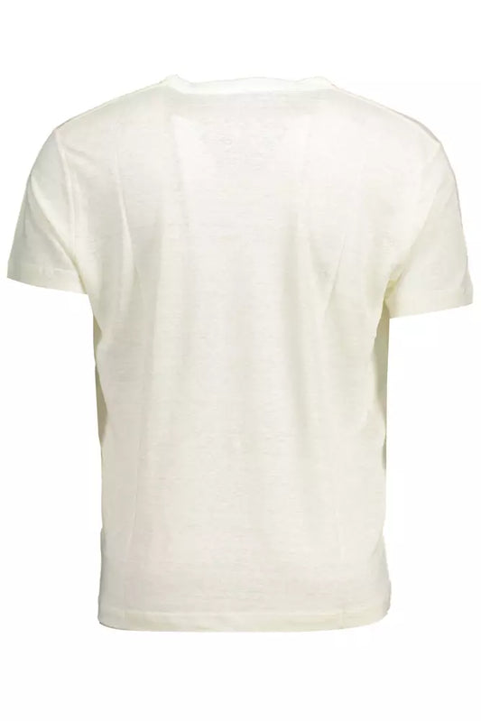 White Linen Men T-Shirt