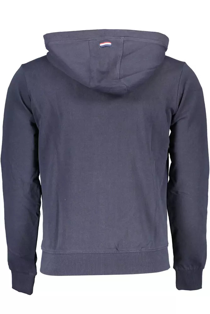 Blue Cotton Men Sweater