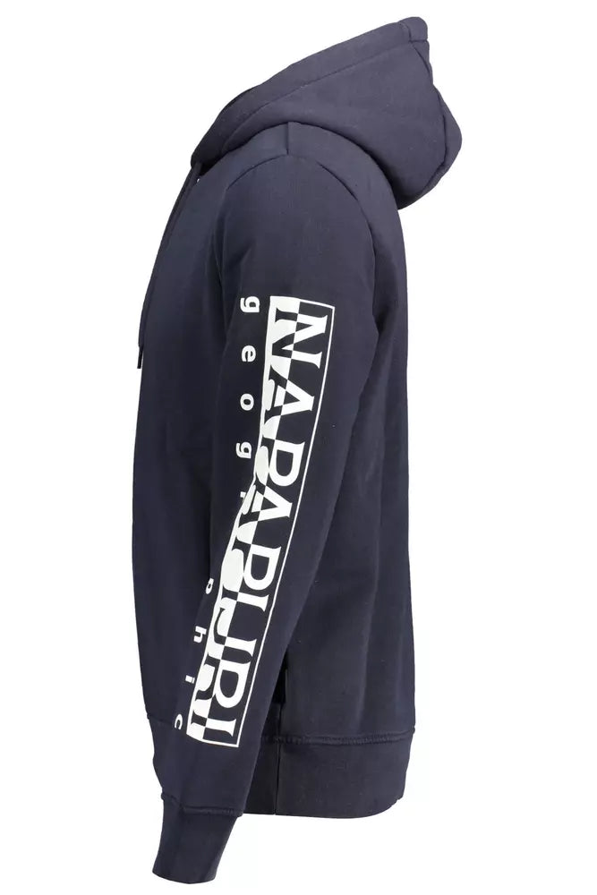 Blue Cotton Men Sweater