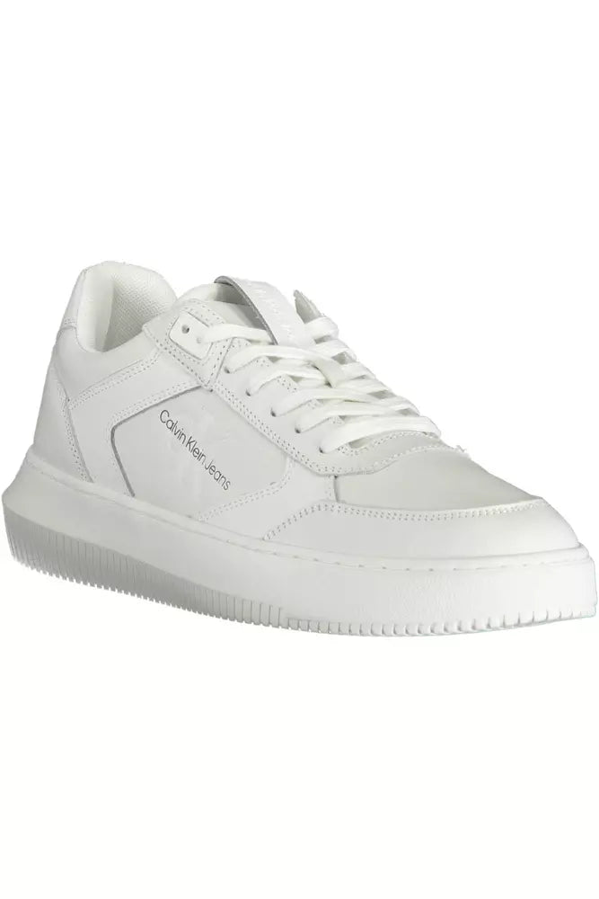 White Leather Men Sneaker