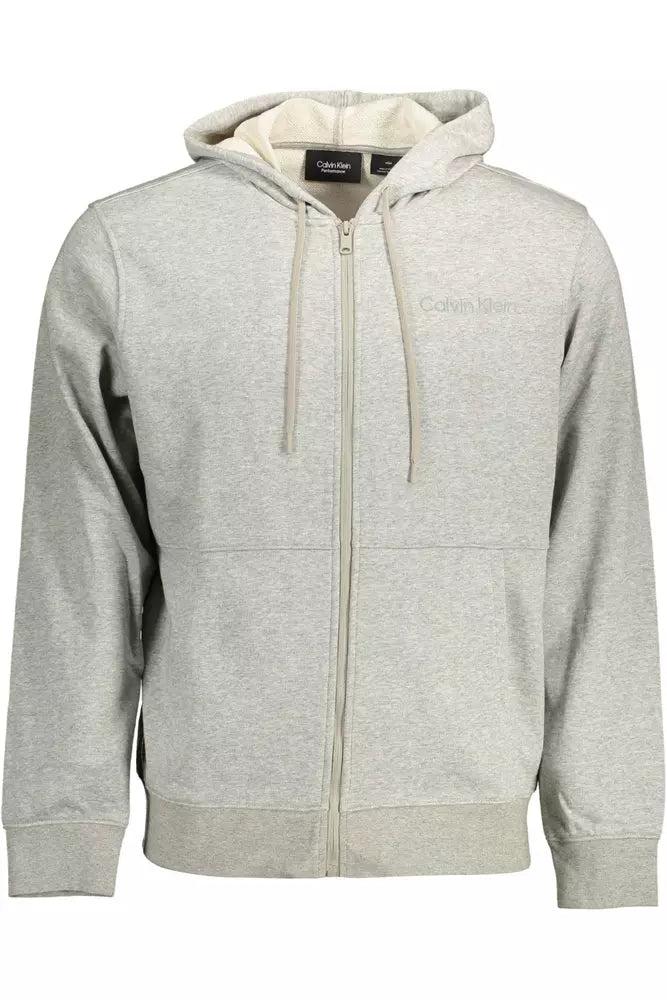 Gray Cotton Men Sweater