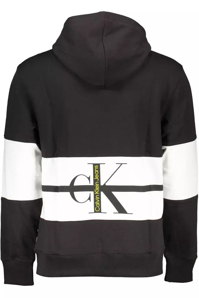 Black Cotton Men Sweater