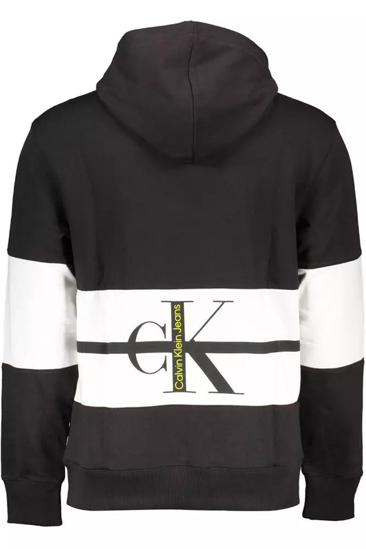 Black Cotton Men Sweater