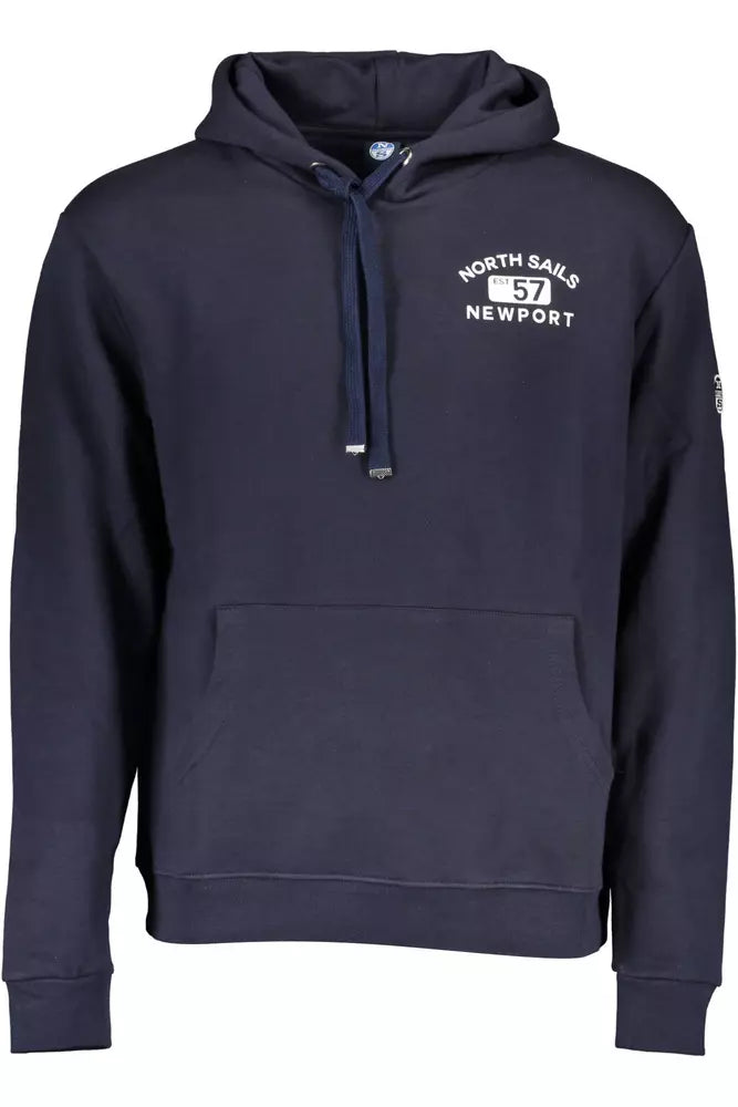 Blue Cotton Men Sweater
