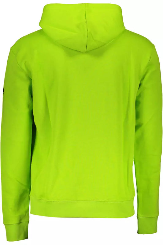 Green Cotton Men Sweater