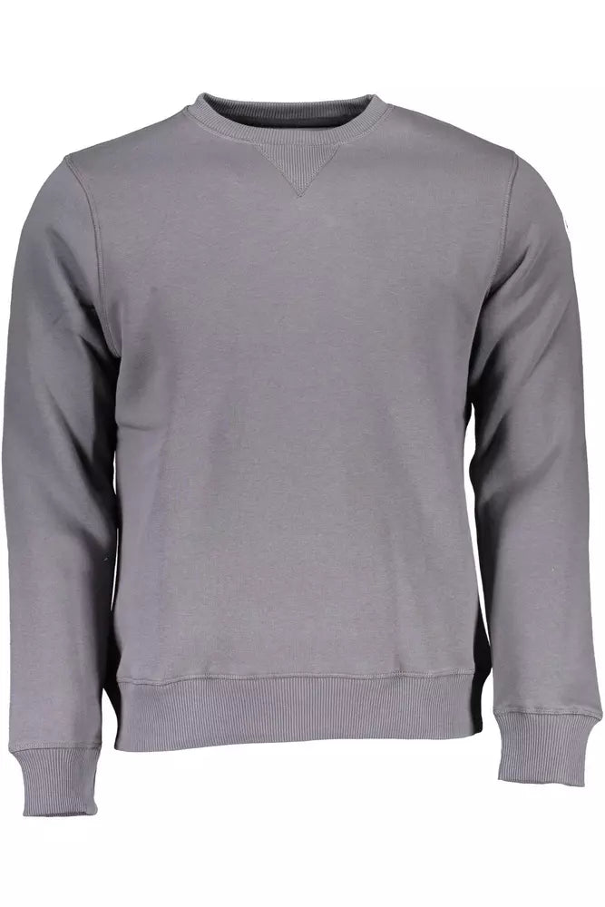 Blue Cotton Men Sweater