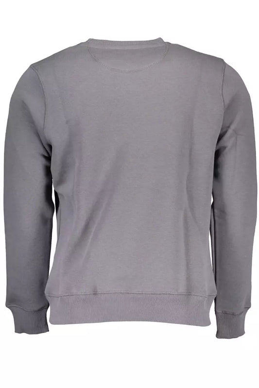 Blue Cotton Men Sweater