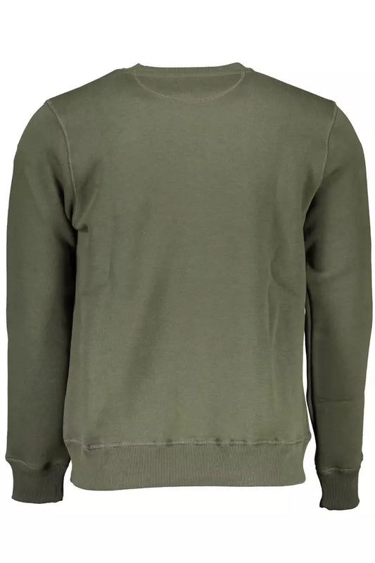Green Cotton Men Sweater