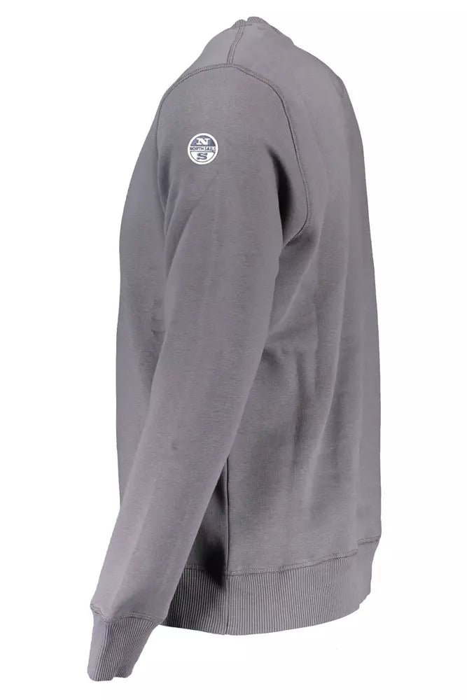 Blue Cotton Men Sweater