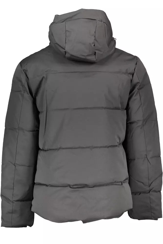 Black Polyester Men's Jacket