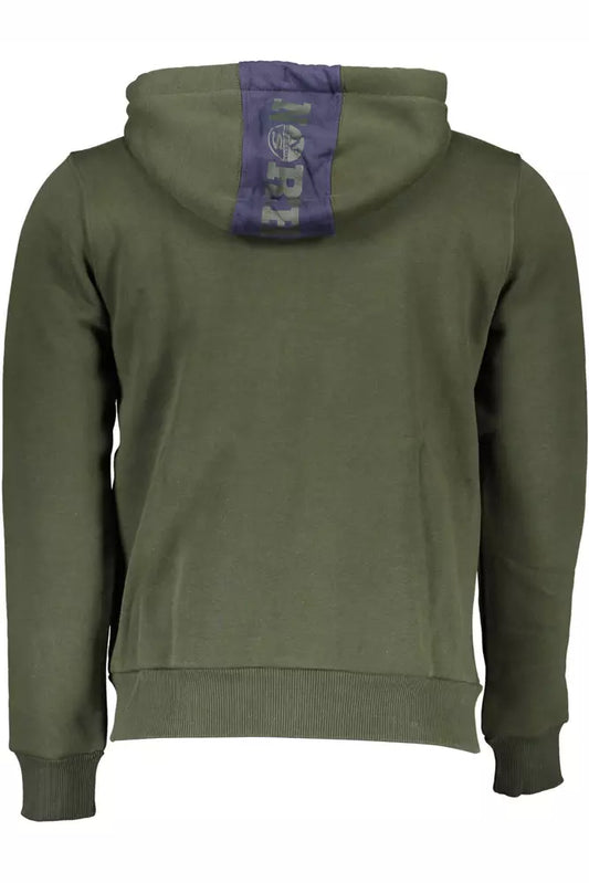 Green Cotton Men Sweater