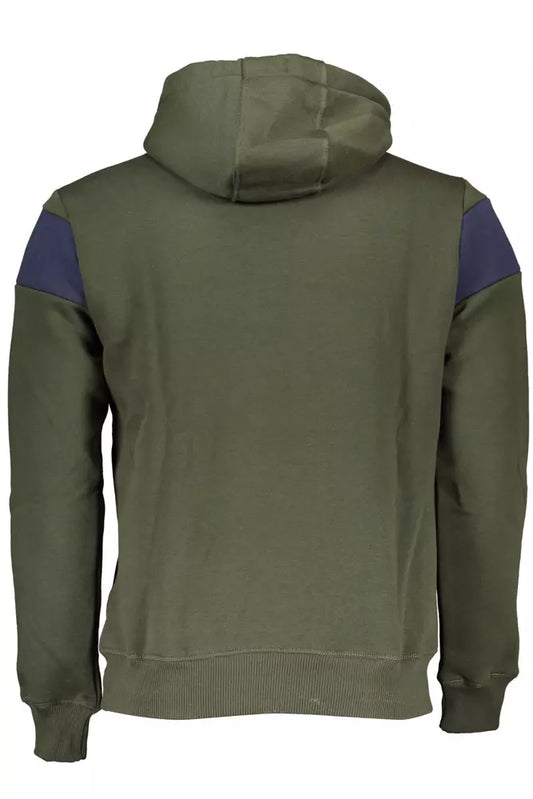 Green Cotton Men Sweater
