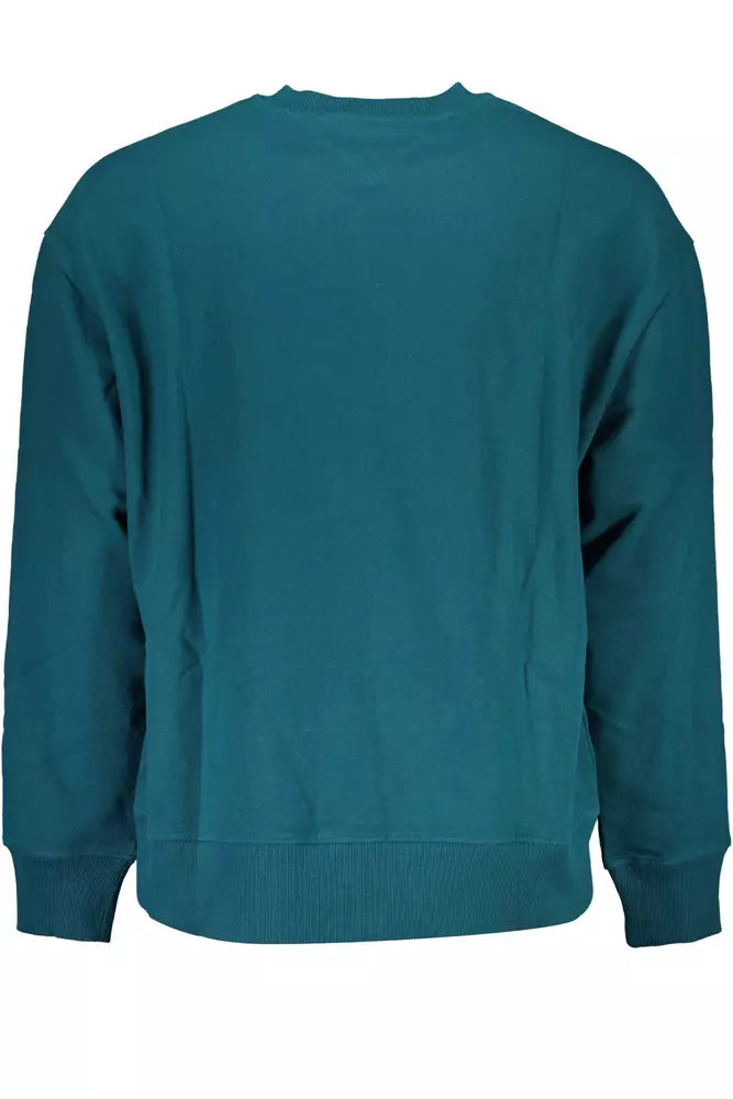 Green Cotton Men Sweater