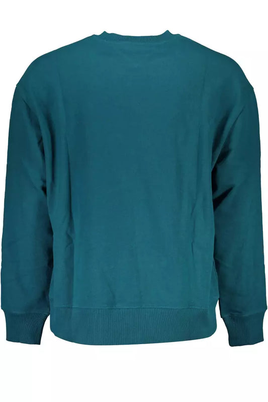 Green Cotton Men Sweater