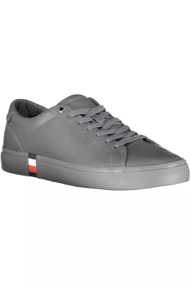 Blue Leather Men Sneaker