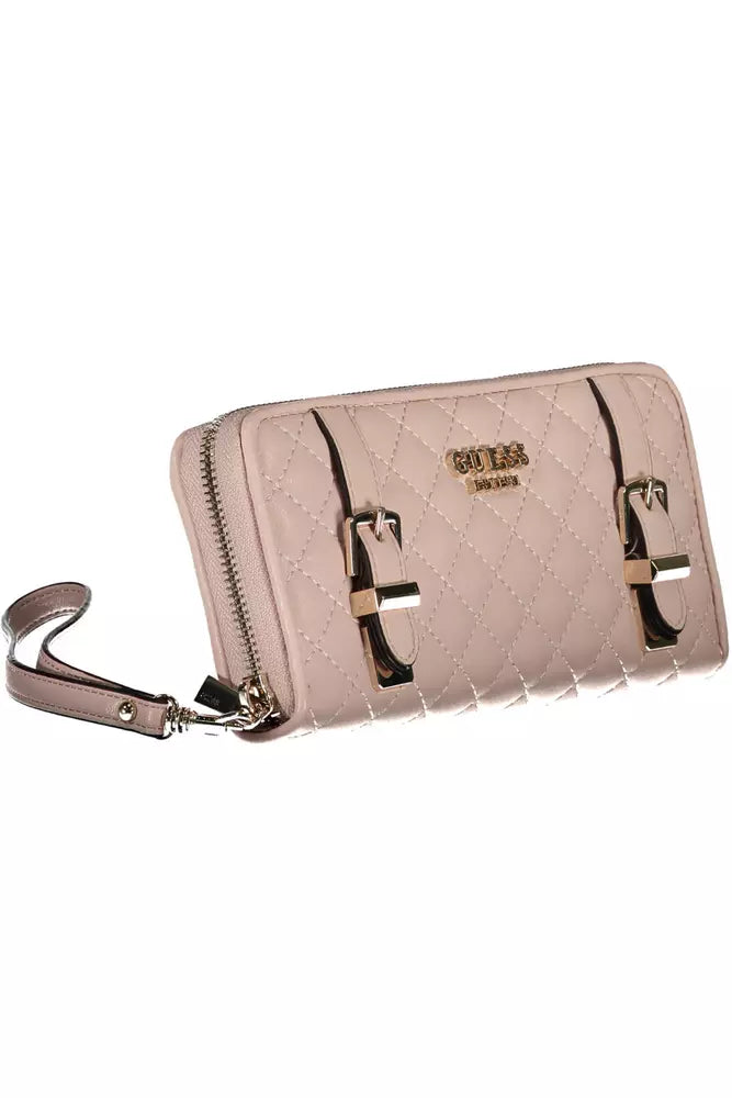 Pink Polyethylene Men Wallet