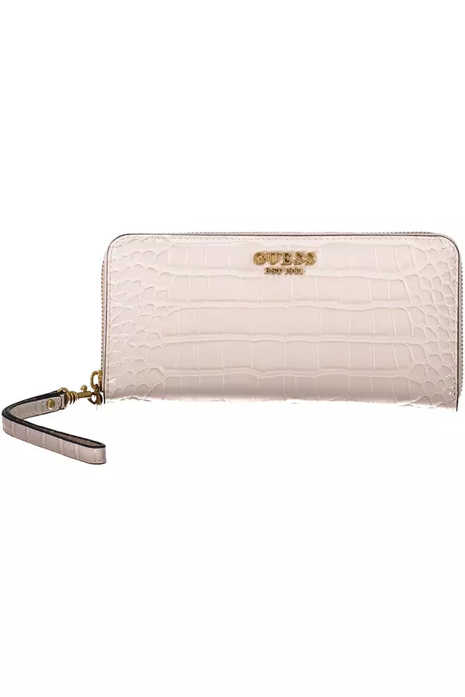 Pink Polyethylene Women Wallet