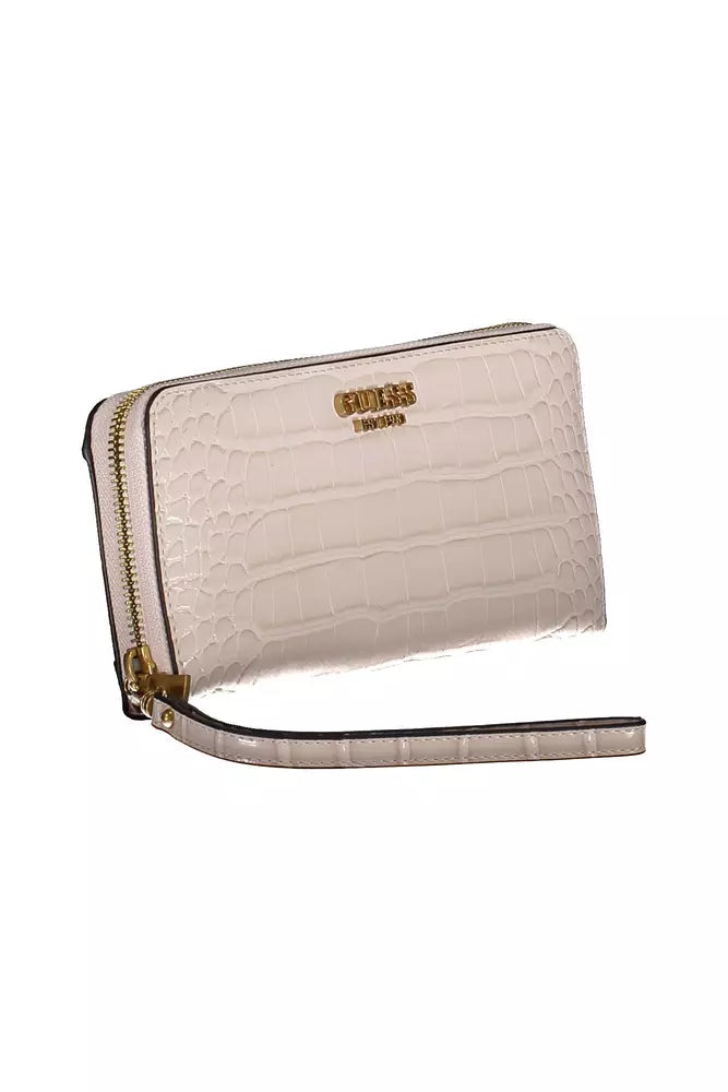 Pink Polyethylene Women Wallet