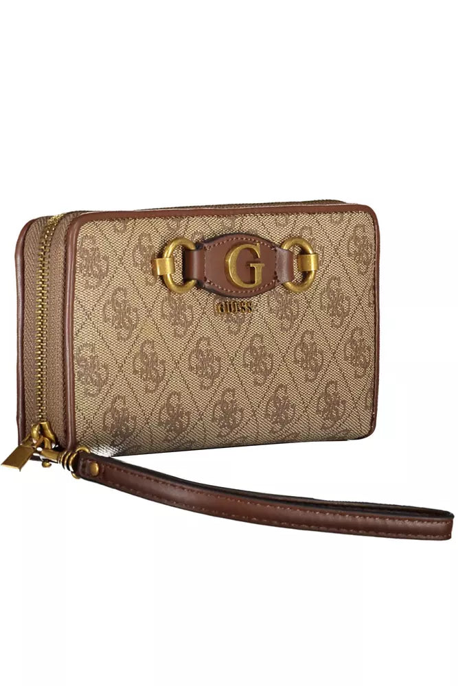Beige Polyethylene Men Wallet
