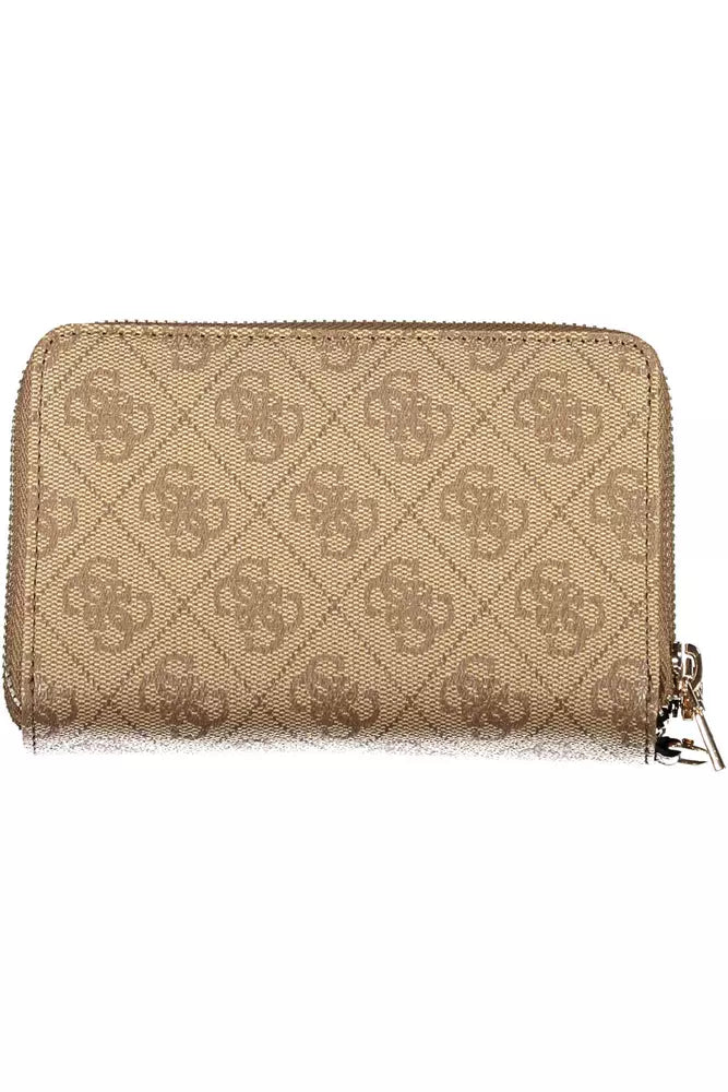 Beige Polyethylene Men Wallet