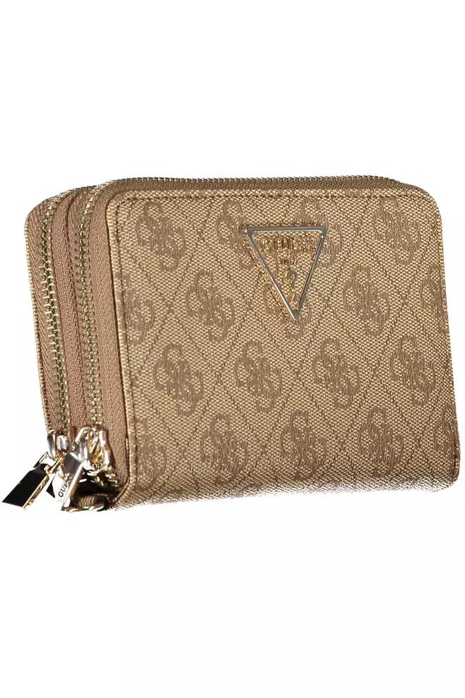 Beige Polyethylene Men Wallet