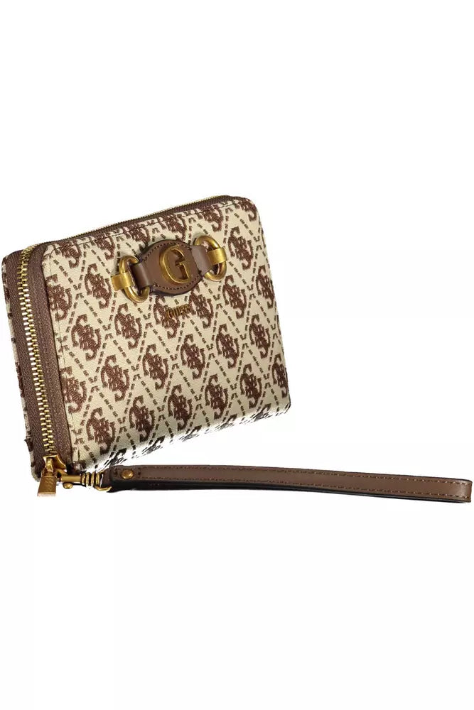 Brown Polyester Men Wallet
