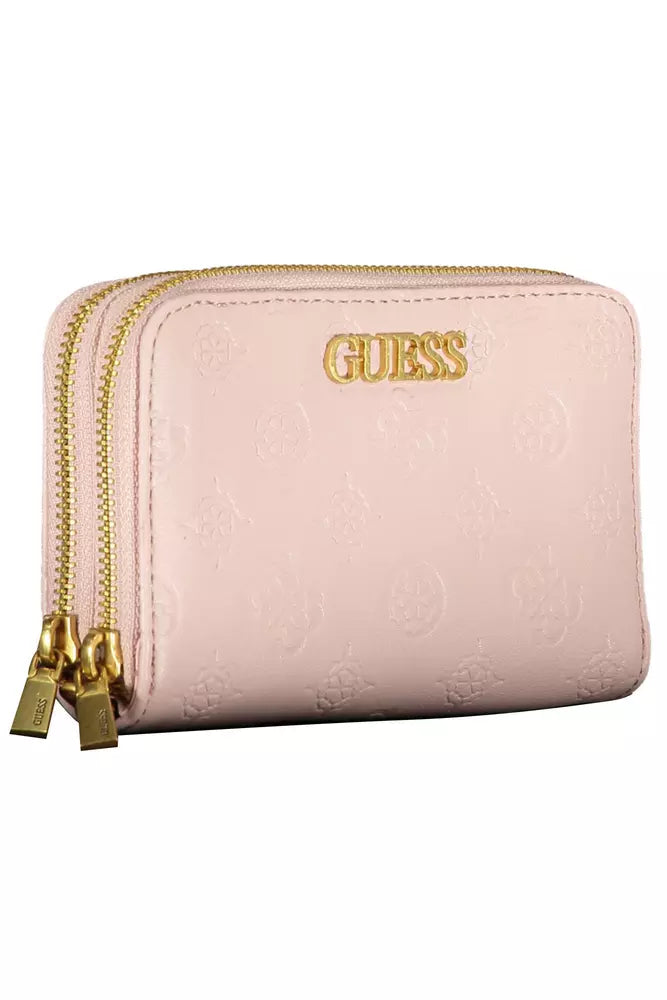 Pink Polyethylene Women Wallet