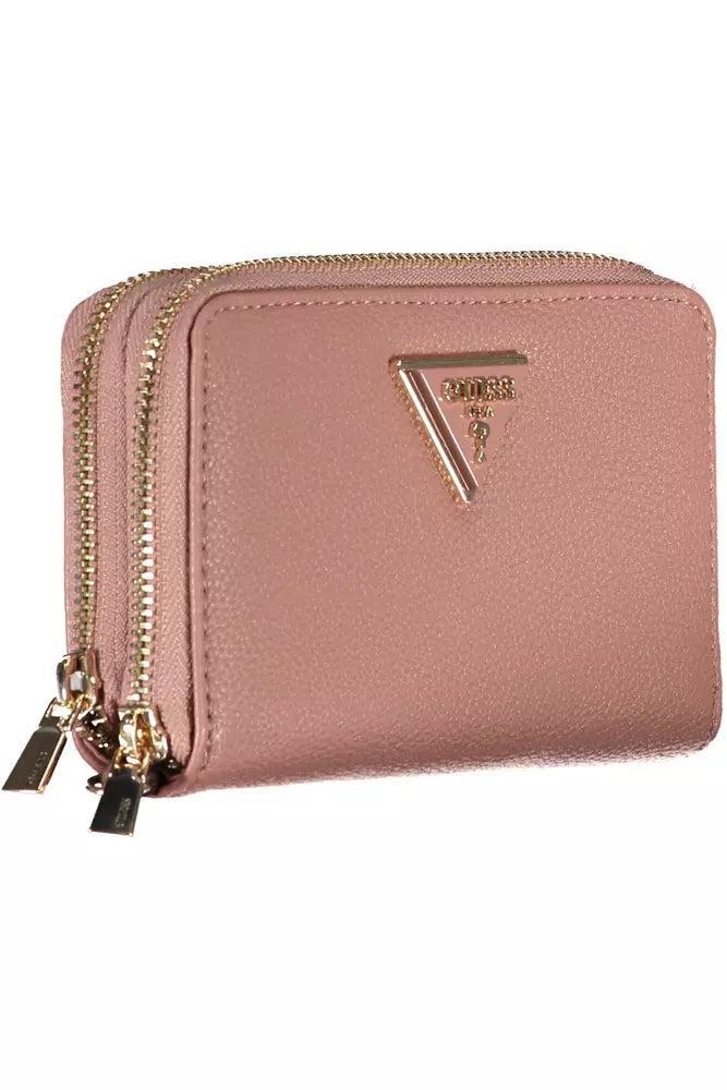 Pink Polyethylene Women Wallet