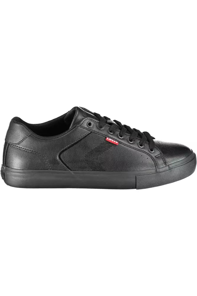 Black Polyethylene Men Sneaker