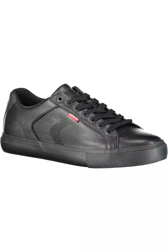 Black Polyethylene Men Sneaker