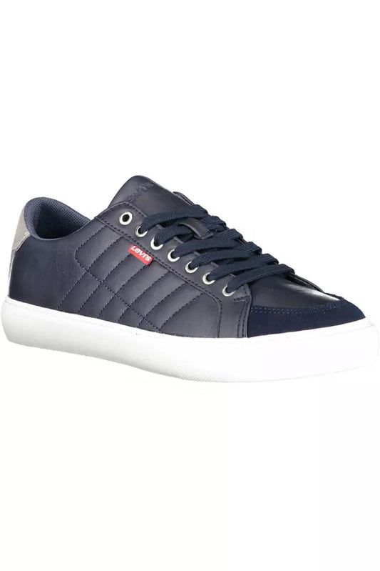 Blue Polyethylene Men Sneaker