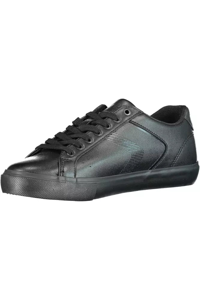 Black Polyethylene Men Sneaker